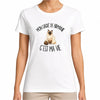 T-shirt Femme Blanc Mon Sacré de Birmanie c'est ma vie