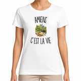 T-shirt Femme Blanc Amiens c’est la vie