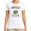 T-shirt Femme Blanc Aubervilliers c’est la vie