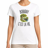 T-shirt Femme Blanc Bobigny c’est la vie
