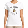T-shirt Femme Blanc Brive-la-Gaillarde c’est la vie