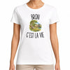 T-shirt Femme Blanc Bron c’est la vie