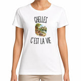 T-shirt Femme Blanc Chelles c’est la vie