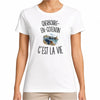 T-shirt Femme Blanc Cherbourg-en-Cotentin c’est la vie