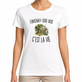 T-shirt Femme Blanc Fontenay-sous-Bois c’est la vie