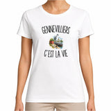 T-shirt Femme Blanc Gennevilliers c’est la vie