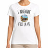 T-shirt Femme Blanc L’Argentine c’est la vie