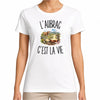 T-shirt Femme Blanc L’Aubrac c’est la vie