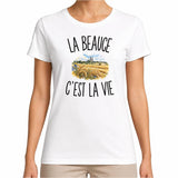 T-shirt Femme Blanc La Beauce c’est la vie