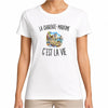 T-shirt Femme Blanc La Charente-Maritime c’est la vie
