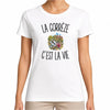 T-shirt Femme Blanc La Corrèze c’est la vie