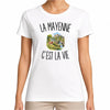 T-shirt Femme Blanc La Mayenne c’est la vie