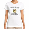 T-shirt Femme Blanc La Roche-sur-Yon c’est la vie