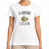 T-shirt Femme Blanc La Saintonge c’est la vie