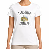 T-shirt Femme Blanc La Saintonge c’est la vie
