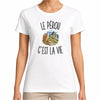 T-shirt Femme Blanc Le Pérou c’est la vie
