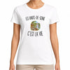 T-shirt Femme Blanc Les Hauts-de-Seine c’est la vie