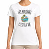 T-shirt Femme Blanc Les Maldives c’est la vie