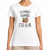 T-shirt Femme Blanc Les Pyrénées-Atlantiques c’est la vie