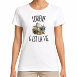 T-shirt Femme Blanc Lorient c’est la vie