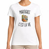 T-shirt Femme Blanc Martigues c’est la vie