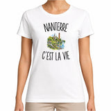 T-shirt Femme Blanc Nanterre c’est la vie
