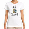 T-shirt Femme Blanc Rezé c’est la vie