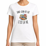 T-shirt Femme Blanc Saint-Jean-de-Luz c’est la vie
