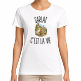 T-shirt Femme Blanc Sarlat c’est la vie