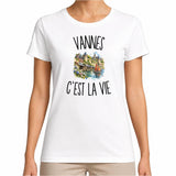 T-shirt Femme Blanc Vannes c’est la vie