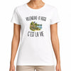 T-shirt Femme Blanc Villeneuve-d’Ascq c’est la vie