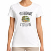 T-shirt Femme Blanc Villeurbanne c’est la vie