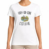 T-shirt Femme Blanc Vitry-sur-Seine c’est la vie
