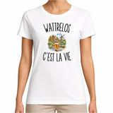 T-shirt Femme Blanc Wattrelos c’est la vie