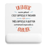 Tapis de souris ergonomique avec repose-poignet, accessoire bureau pour femme et homme, fête des pères, cadeau pas cher, idée cadeau fête des mères, secret santa, départ à la retraite, télétravail et gaming