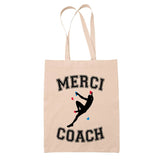 Noël cadeau de départ à la retraite cadeau de fin d'année scolaire idée cadeau cadeau de remerciement anniversaire coach sport sac cabas totebag sac jute