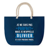Sac de plage Bleu anse corde Olivier Parfait