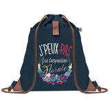 sac a dos bleu coton recycle avec pochette idee cadeau originale pour collegue ami prof ou membre de la famille cadeau mixte noel anniversaire secret santa ou depart au travail sac leger pratique et ecologique design breton moderne
