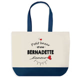 Sac de shopping bleu Bazar d'une Bernadette d'amour