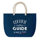 Sac de plage Bleu anse corde Certifié meilleur Guide