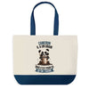 Sac de shopping bleu Cameron Panda Grain