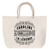 Sac Fête des Mères Mamie Famille Idée Cadeau anniversaire Noël Travail Boulot Métier Départ Retraite Collègue Femme cabas shopping plage