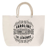 Sac Fête des Mères Mamie Famille Idée Cadeau anniversaire Noël Travail Boulot Métier Départ Retraite Collègue Femme cabas shopping plage