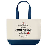 Sac de shopping bleu Bazar d'une Comédienne adorée