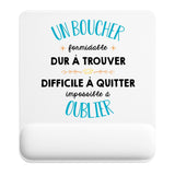 Tapis de souris ergonomique avec repose-poignet, accessoire bureau pour femme et homme, fête des pères, cadeau pas cher, idée cadeau fête des mères, secret santa, départ à la retraite, télétravail et gaming