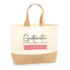 Sac Jute Fête des Mères Fêtes des Pères Mamie Papi Famille Idée Cadeau anniversaire Noël Travail Boulot Métier Départ Retraite Collègue Femme Homme