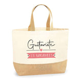Sac Jute Fête des Mères Fêtes des Pères Mamie Papi Famille Idée Cadeau anniversaire Noël Travail Boulot Métier Départ Retraite Collègue Femme Homme