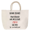 Sac Fête des Mères Mamie Famille Idée Cadeau anniversaire Noël Travail Boulot Métier Départ Retraite Collègue Femme cabas shopping plage