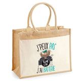Sac Fête des Mères Mamie Famille Idée Cadeau anniversaire Noël Travail Boulot Métier Départ Retraite Collègue Femme cabas shopping plage Homme Papa Papi Pères Frère