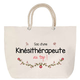 Sac Fête des Mères Mamie Famille Idée Cadeau anniversaire Noël Travail Boulot Métier Départ Retraite Collègue Femme cabas shopping plage